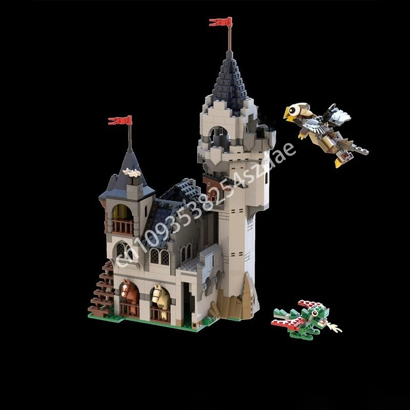 

994 шт. MOC Falcons Menagerie Castle, черная соконированная модель, строительные блоки, игрушка, сборка, сделай сам, идеи рождественских подарков, кирпич, день рождения