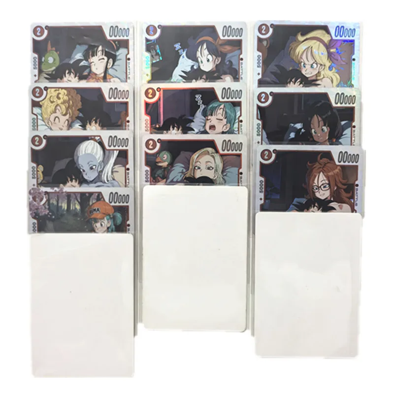 10pcs/set Anime Dragon Ball Son Goku Bulma No. 18 Kiki ACG Goddess Sexy Nude Card Adult DIY Gift Toy Comic Game Collection Card