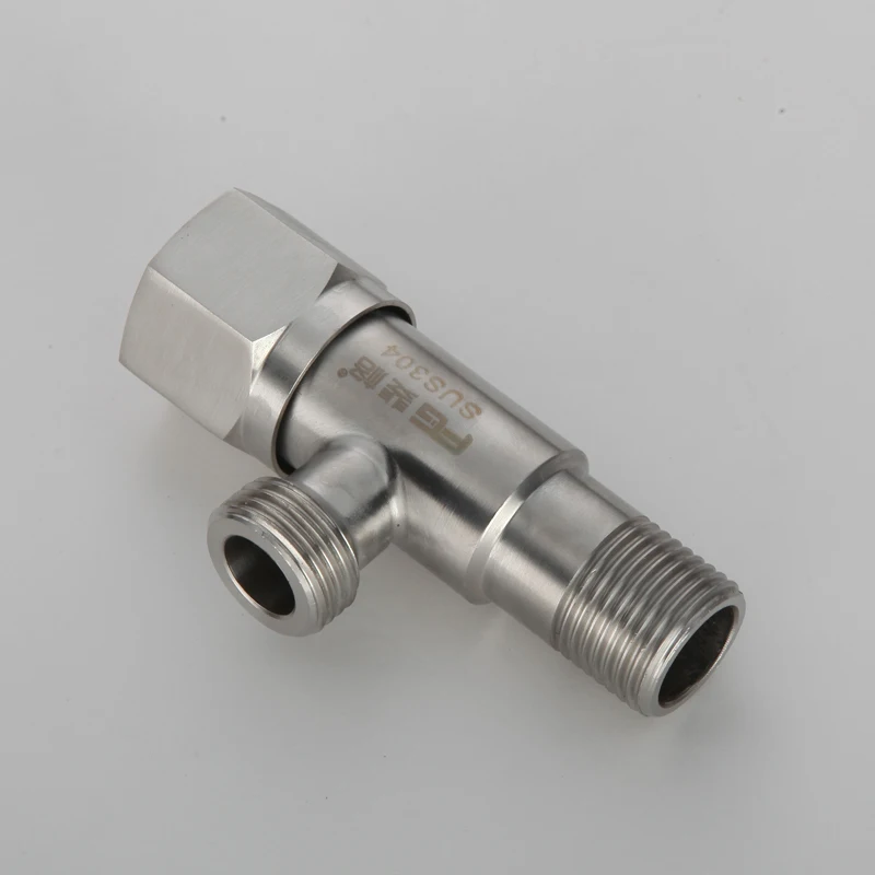 304 stainless steel triangular valve 4 points lead-free thicker hot and cold  bathroom accessories