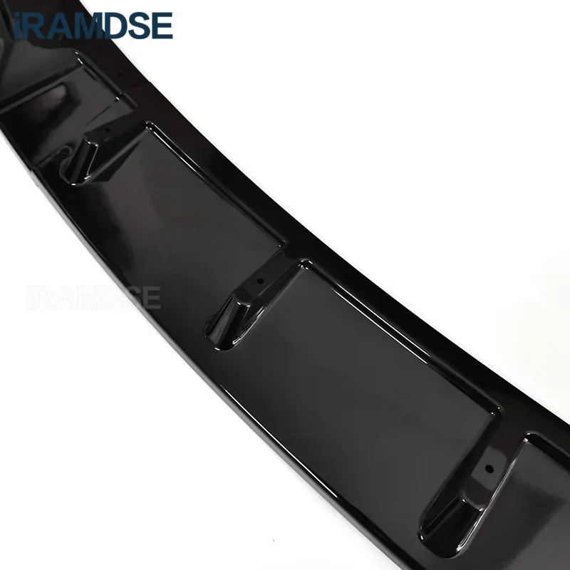 ID4 Front Bumper Lip for Volkswagen ID.4 Air Splitter Car Body Kit Spoiler 2021-2024 Black Skirts Accessories