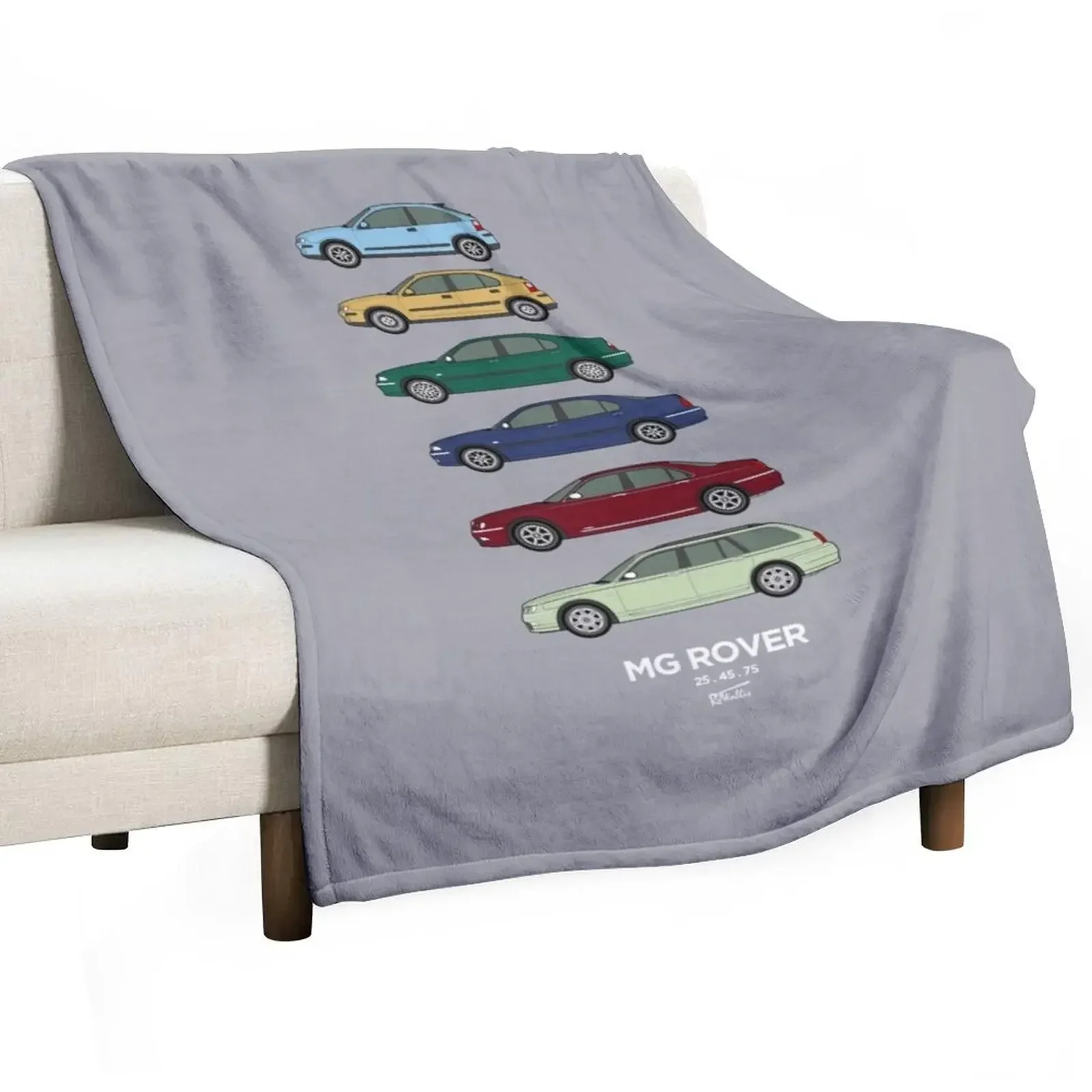 

Rover 2001 25, 45, 75 Classic Car Collection Throw Blanket bed plaid Travel Decoratives Blankets