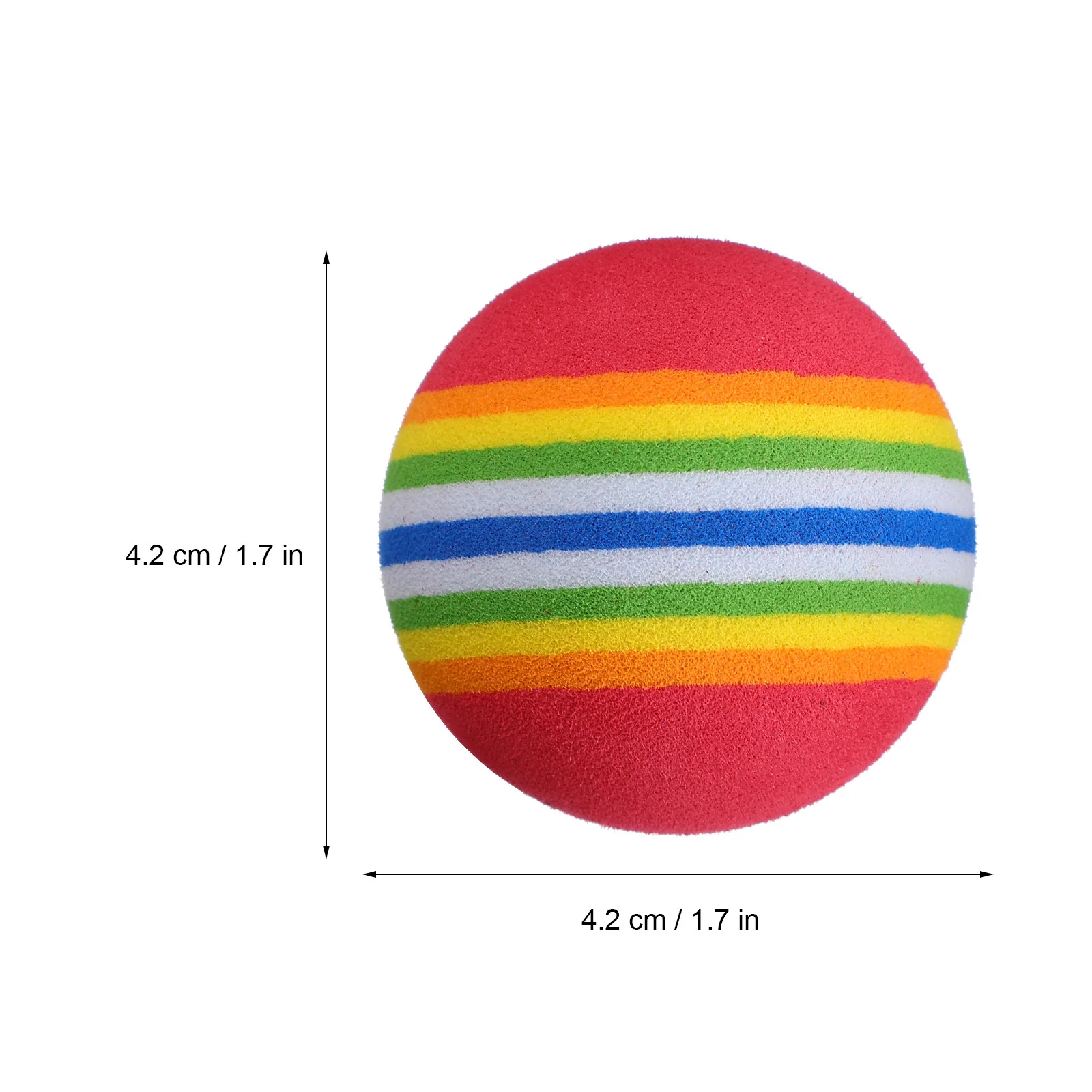 26 قطعة من كرات الجولف الملونة المخططة خفيفة الوزن من إيفا لمستلزمات التدريب على الحديقة الداخلية للمبتدئين في الحديقة #4
