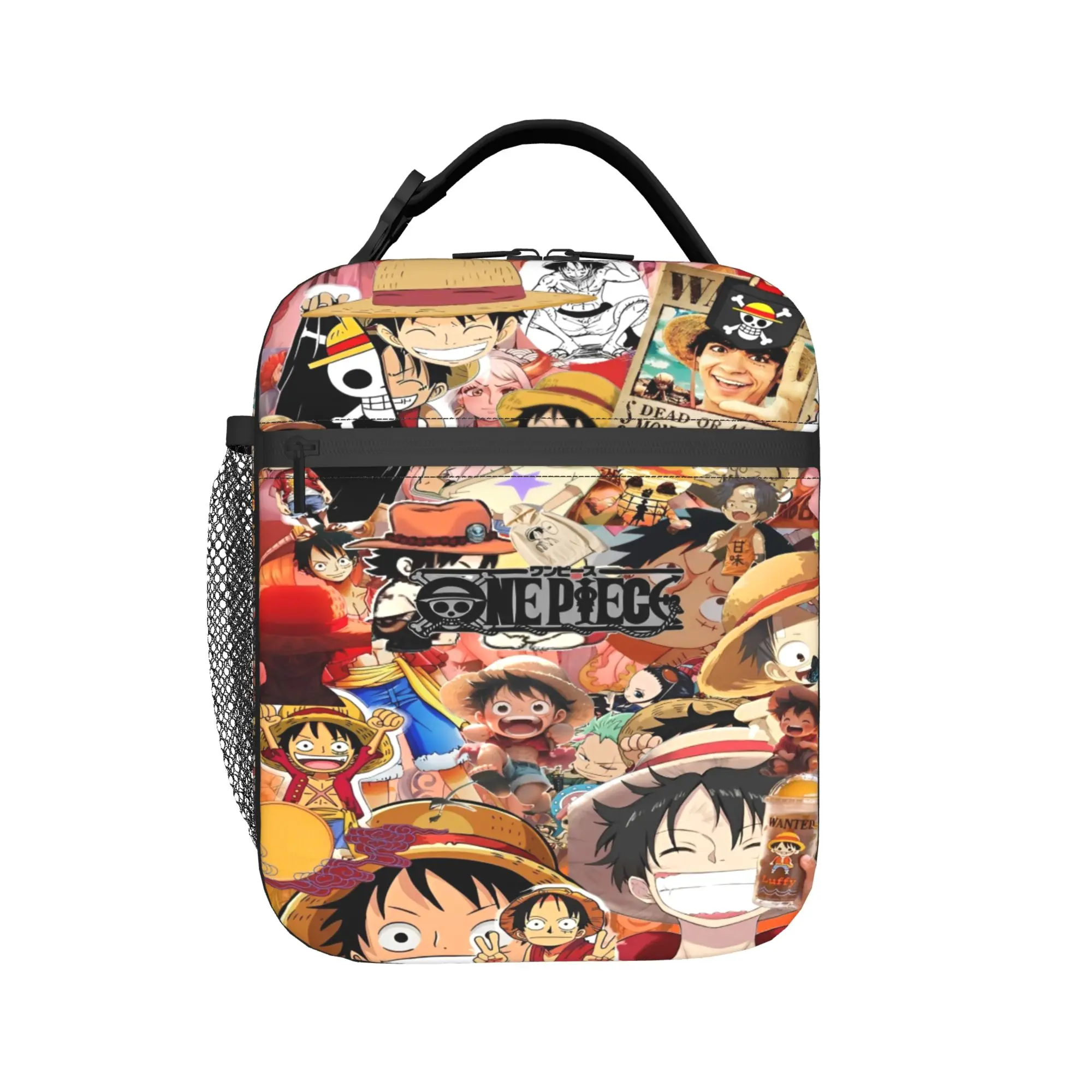 

luffys o-one-piece-e zoro Merch Insulated Lunch Bag For School Food Storage Bag Leakproof Cooler Thermal Bento Box