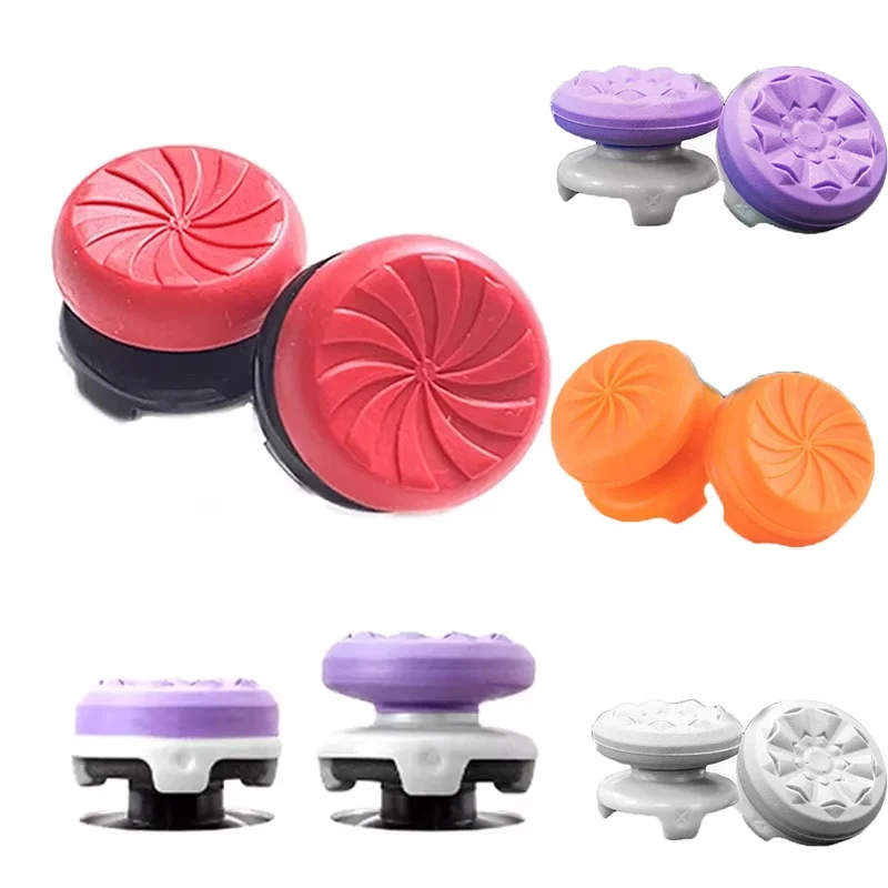 2 Stück Silikon-Daumenkappen für PS4/PS5 Controller, FPS Joystick Booster Caps, Gamepad Rocker Stick Verlängerungen, Zubehör-Kit