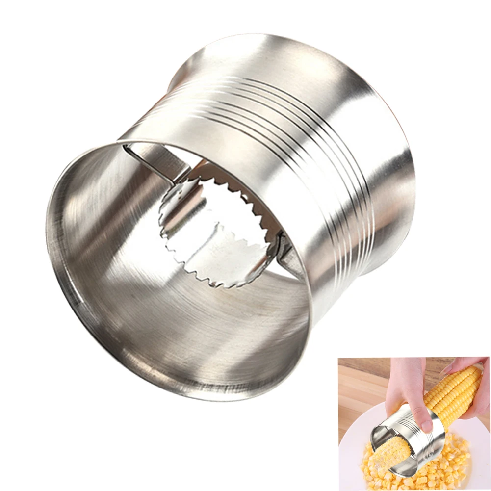 Cob Corn Stripper | Stainless Steel Corn Peeler Corn Cutter | Safer Corn Thresher Corn Stripping Too