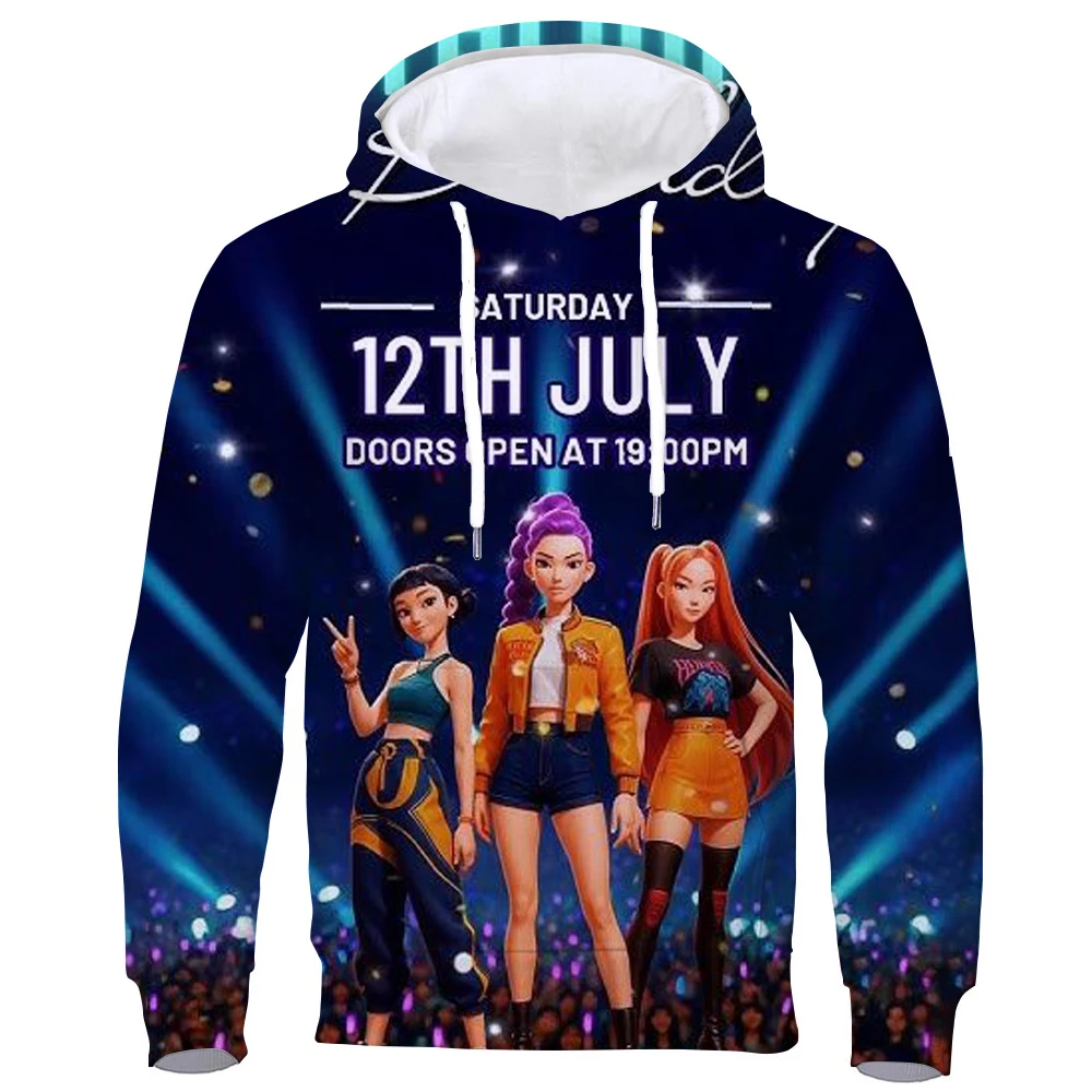 

Kawaii KPop Охотники на демонов От 4 до 14 лет детский свитшот в стиле аниме для мальчиков и девочек милые толстовки с капюшоном одежда для мальчиков с принтом мультяшной графикой для детей