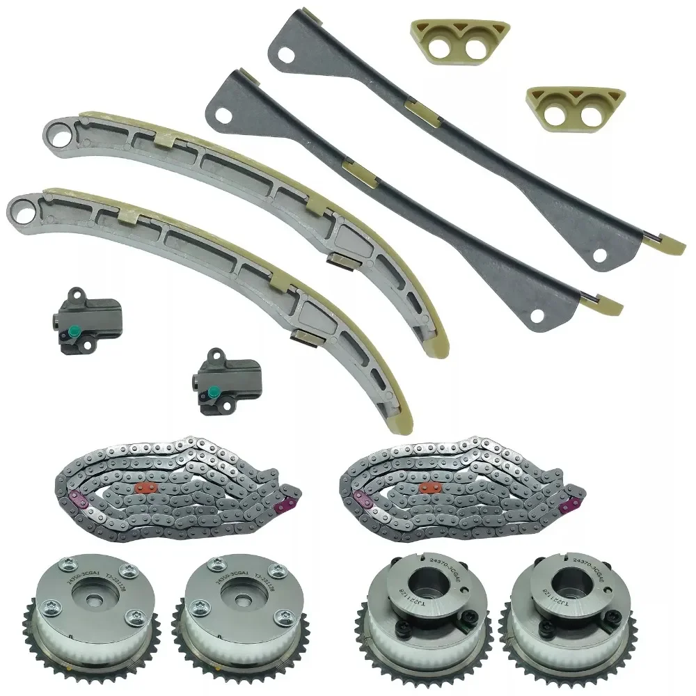 Engine Part Timing Chain Kit Fit 3.3 3.8L V6 GAS For Hyundai Kia Cadenza Santa Fe Sorento Azera Genesis Coupe 3.3 3.8L 2009-2002