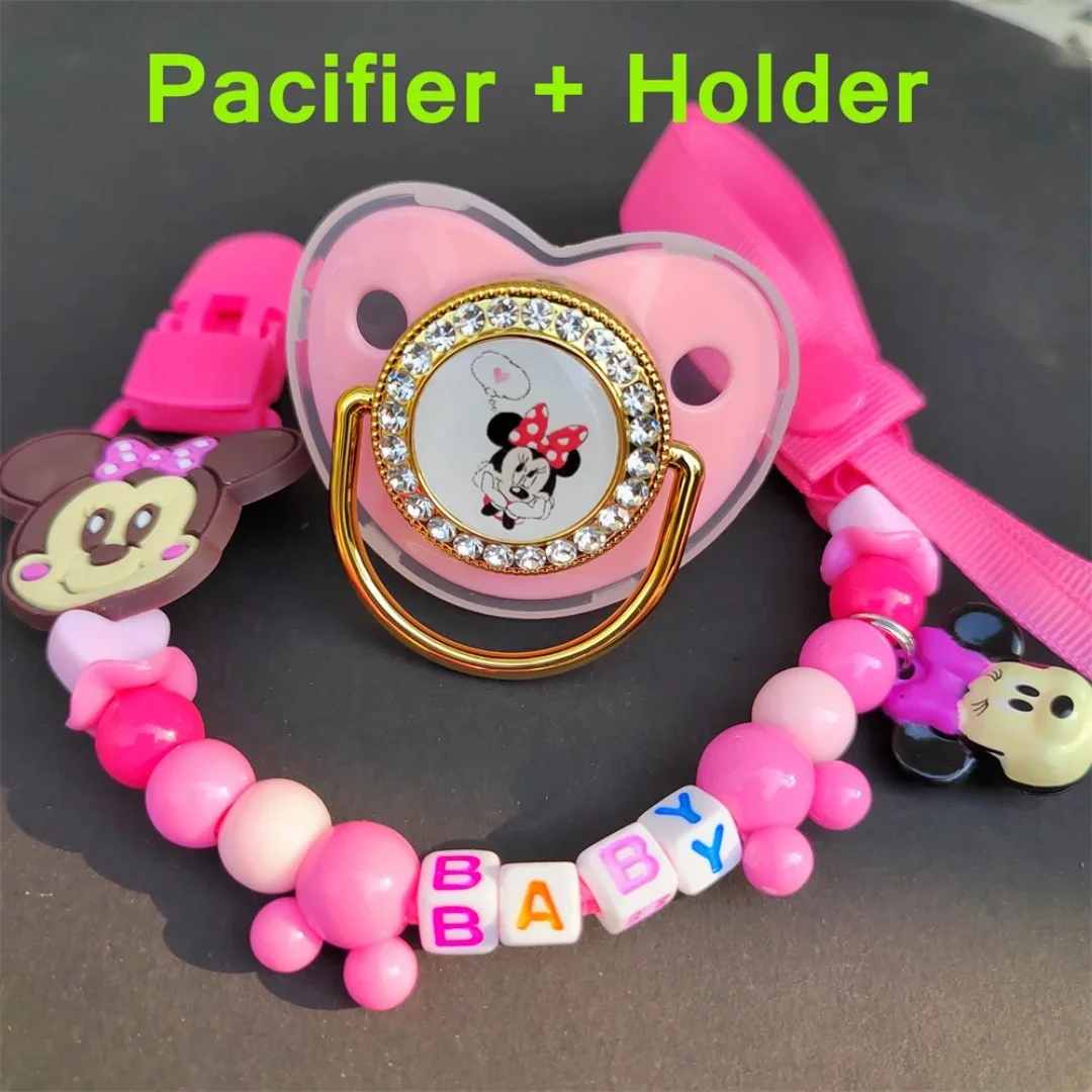 

Luxury Baby Pacifier Clip Kawaii Imini Pacifier Holder silicone baby nipples Bisphenol a Baby Teeth Free shower gift for newborn