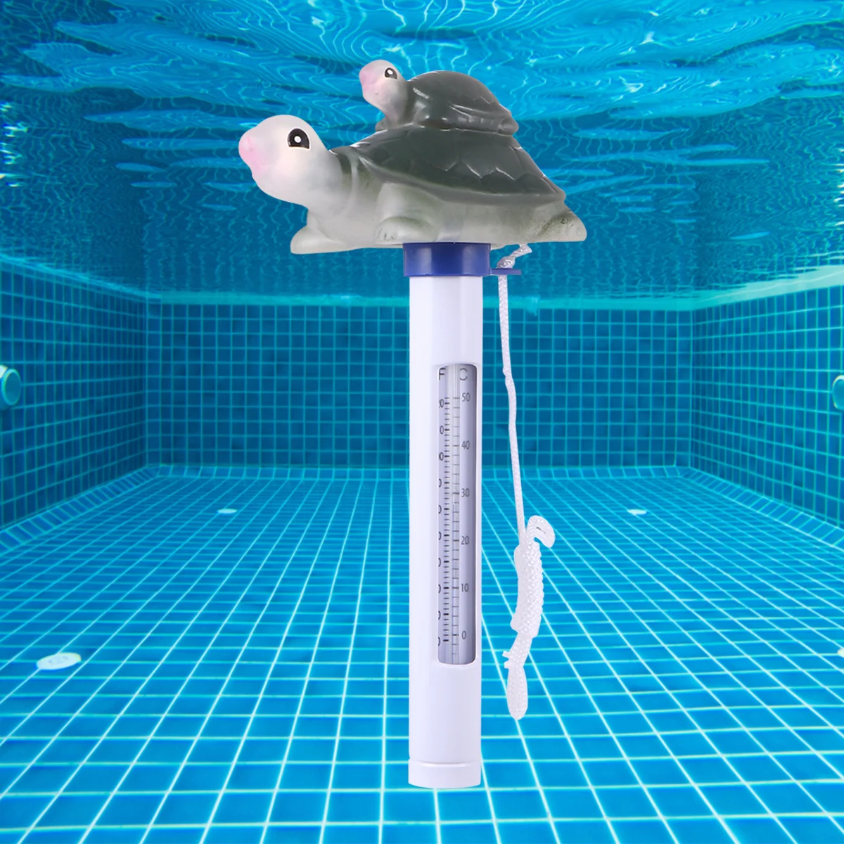 

Plastic Floating Thermometer Cartoon Turtle for Bathtub Aquarium Baby Monitor Easy Read Waterproof Bath Helper Kids Companion