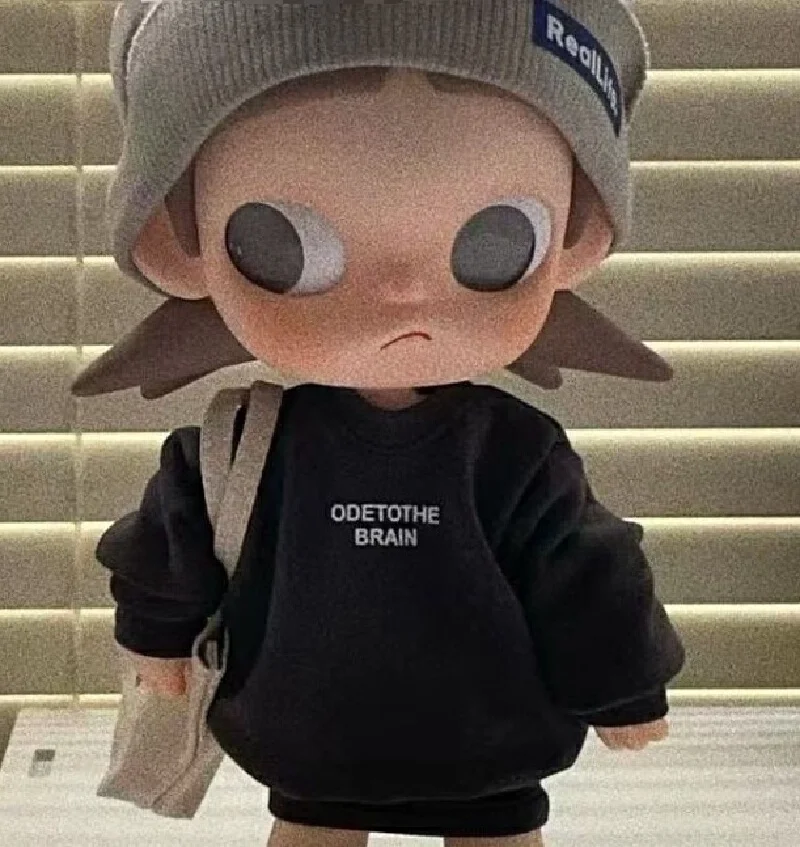 for Cool Cool Gazi Sister zsiga1/8 Kid dress grey hat Cool Black style set cute cartoon doll dressing up kid dress replacement