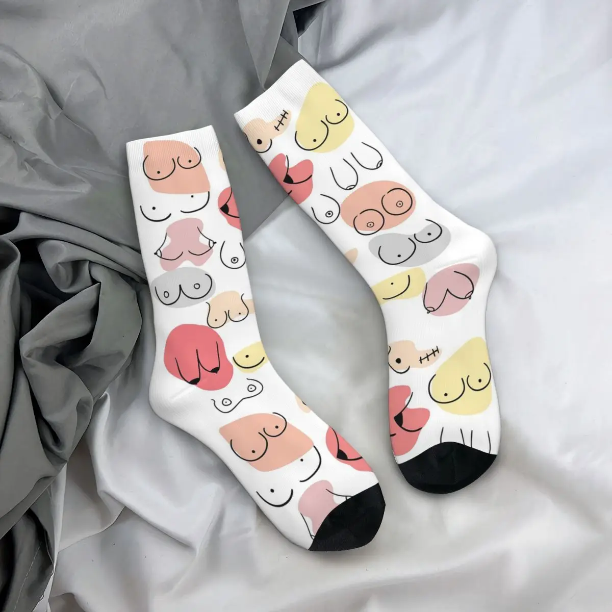 

Всесезонные чулки для экипажа, носки для груди, модные длинные носки, аксессуары для мужчин и женщин, подарки