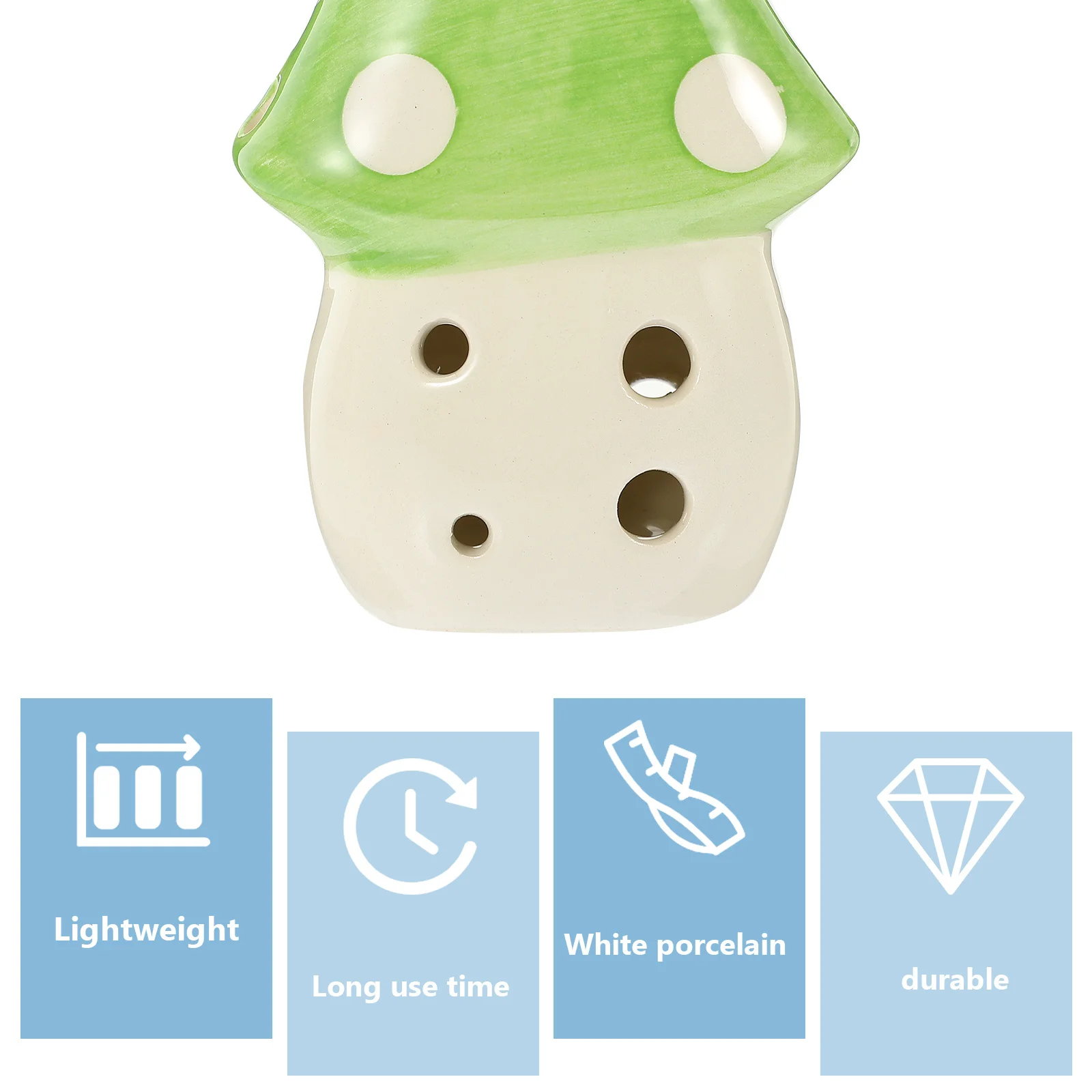 أداة الأكرينا للأطفال مكونة من 6 فتحات على شكل فطر يجذب الاهتمام وصوت موحد جميل رائع لمحبي المبتدئين