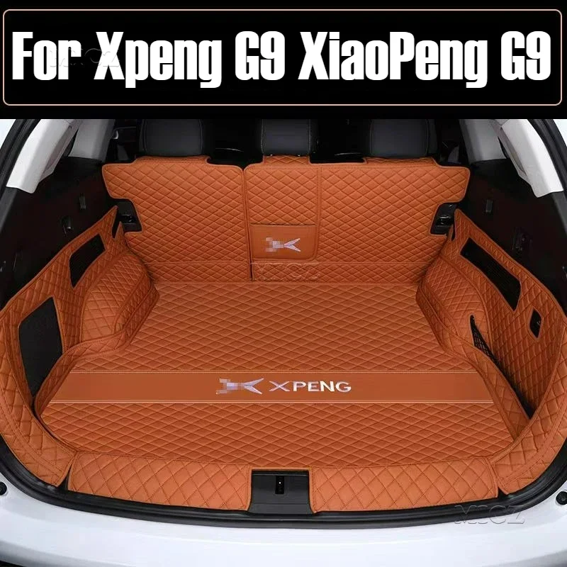 

Для Xpeng G9 XiaoPeng G9 2023 2024 2025 автомобильные аксессуары коврики в багажник водонепроницаемые авто багажник автомобильные защитные накладки на заказ интерьер