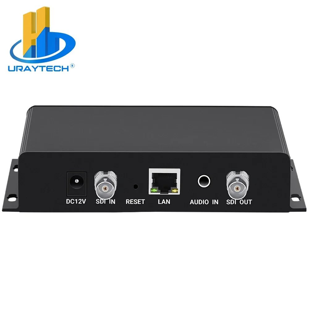 URay H.265 H.264 SDI To IP Video Encoder With SRT HTTP RTSP RTMP RTMPS UDP RTP O NVIF for live streaming