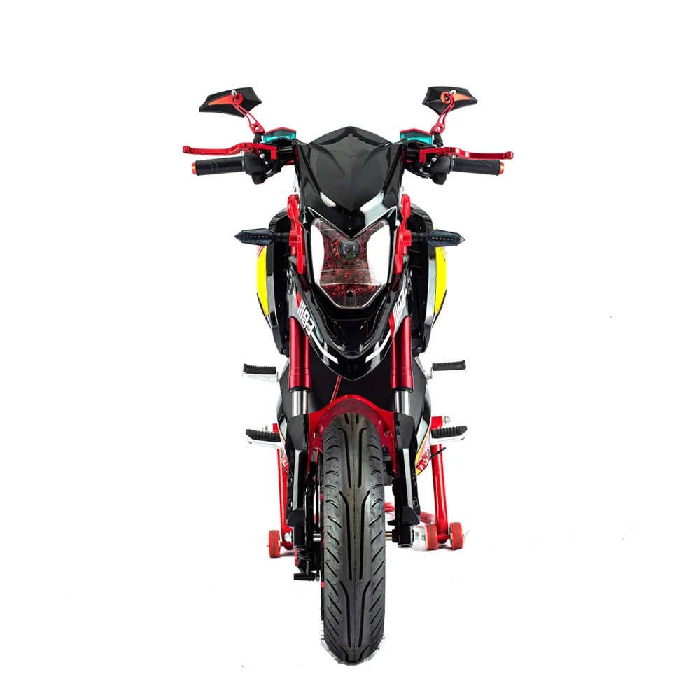 High Performance 72V 55Ah Full Suspension 2 Seat Battery Scooter Universal Electric Motorcycle for sale