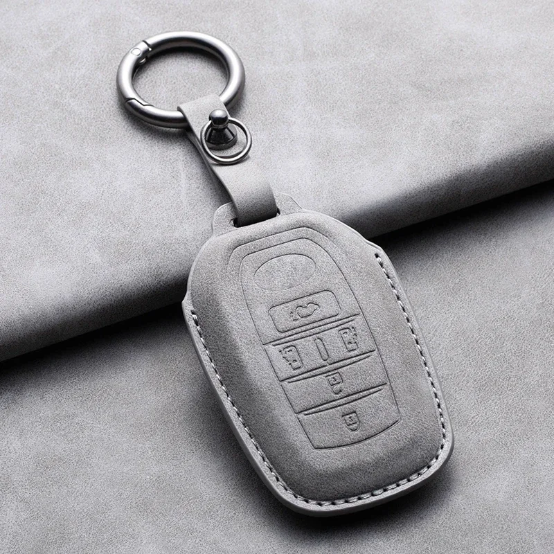 2 3 5 Button Leather Car Key Case Cover Fob For Toyota Camry CHR Corolla RAV4 Avalon Land Cruiser Allion Highlander CR-V Breeze