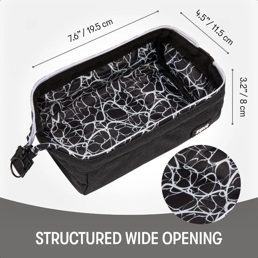 Lenny etui, potloodetui met grote capaciteit, potloodtas voor school, universiteit en kantoor