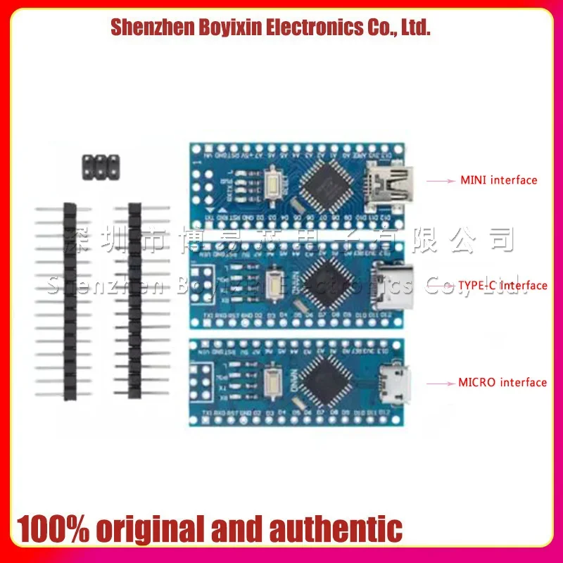 2014 nano V3.0 CH340 improved version Atmega328P development board TYPE-C/MICRO interface