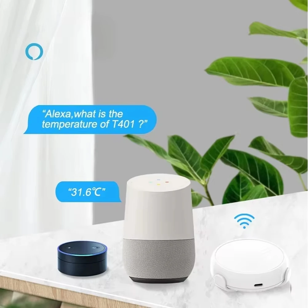 ABMF-Mini Wifi Wireless Indoor Thermometer, Hygrometer & Data Logger, Smart Temperature Humidity Monitor