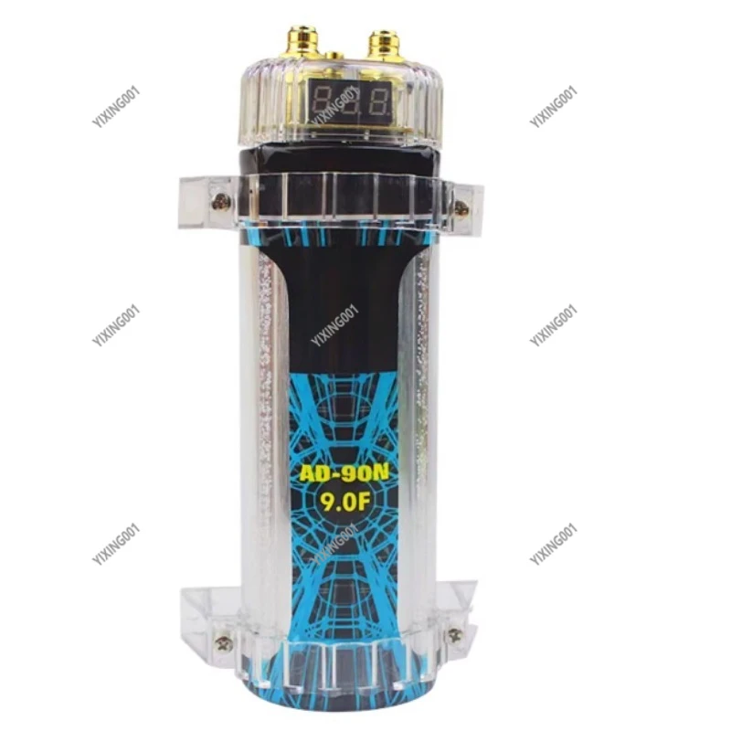 9 Farad Car Audio Capacitor - 9.0F Capacitor with Light for Car Audio Modification Amplifier Subwoofer Wholesale
