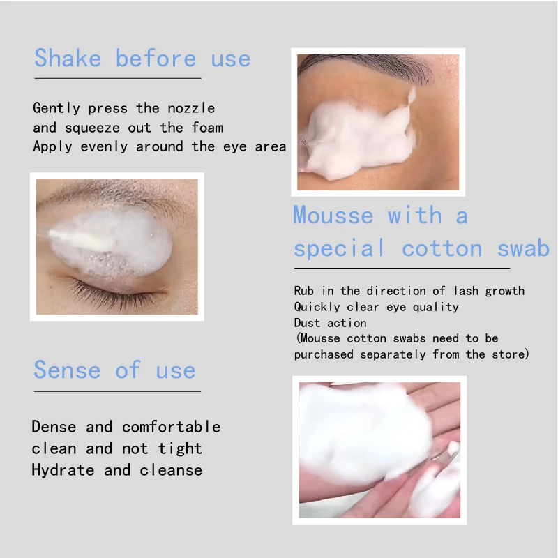 Glesum Eyelash Extension  Grafting eyelash cleaning liquid cleanser