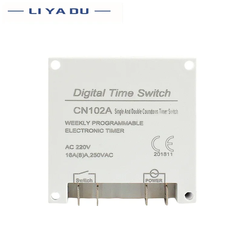 CN102A 12V/24V/110V/220V Single and double countdown micro cycle time control switch timer controller seconds control