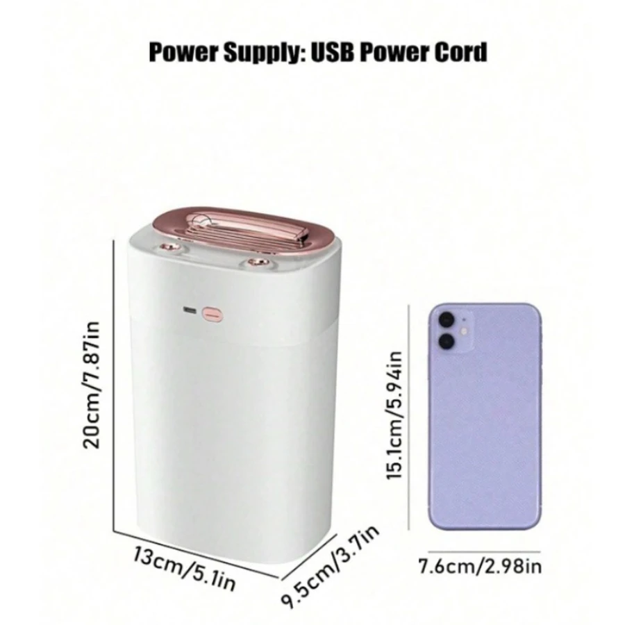 مرطب هواء عالي التحمل سعة 1.2 لتر - مرطب هواء فائق الهدوء سعة 50 مل/ساعة لغرفة النوم والمكتب (مؤقت 2-8 ساعات) #6