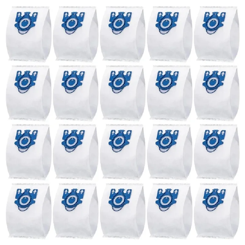 24pcs 3D Dust Bags For Miele GN Vacuum Bags, Replacement for Miele Classic C1 Complete C1, C2, C3, S400i S600 S2 S5 S8 Series