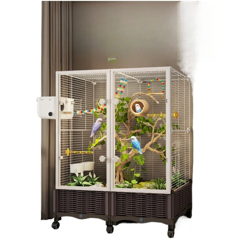 Special new large pearl small sun tiger skin peony household bird cage