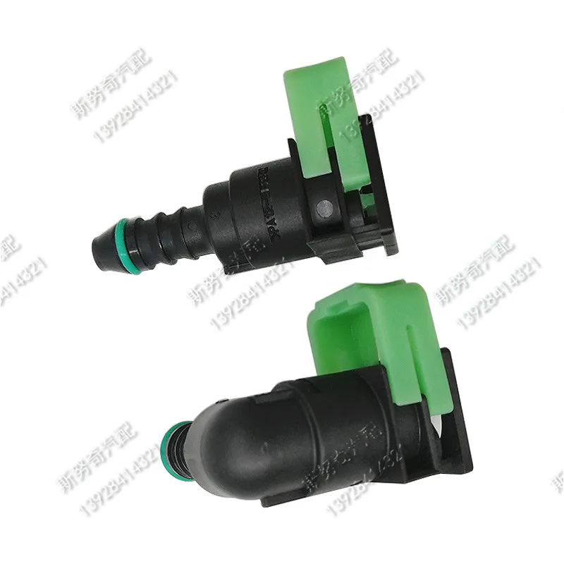 9.49mm-ID6 9.49 90 degree 3/8 fuel pipe female connector auto fuel line quick connector for Ford for Mazda 2pcs a lot