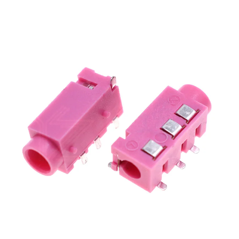 4 pin patch with 3.5mm socket socket with positioning PJ-320D power connector 3.5 Headphone socket