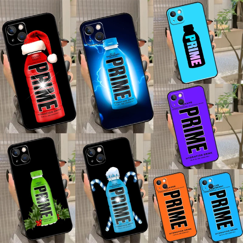 Prime Drink Case For iPhone 11 12 13 14 15 16 Pro Max XS X XR Plus 12 13 mini Phone Cover