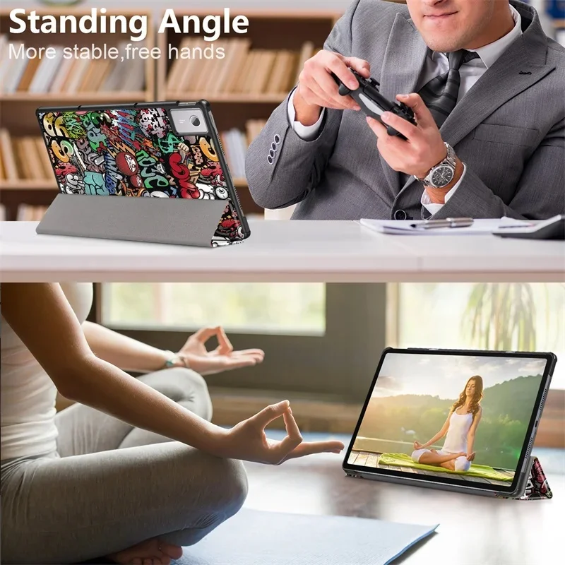 For Lenovo Xiaoxin Pad 12.1 2025 Case TB365FC Slim Folding Stand Hard Smart Cover For Lenovo Idea Tab Plus TB361FU TB361ZU 12.1