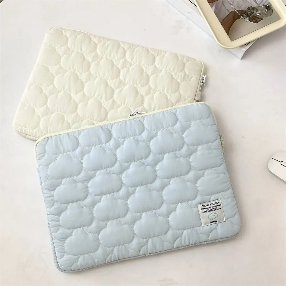 Weiche Laptoptasche im koreanischen Stil, tragbare Wolken-Laptop-Hülle, gepolstert, leicht, Computertasche, Notebook-Aufbewahrung