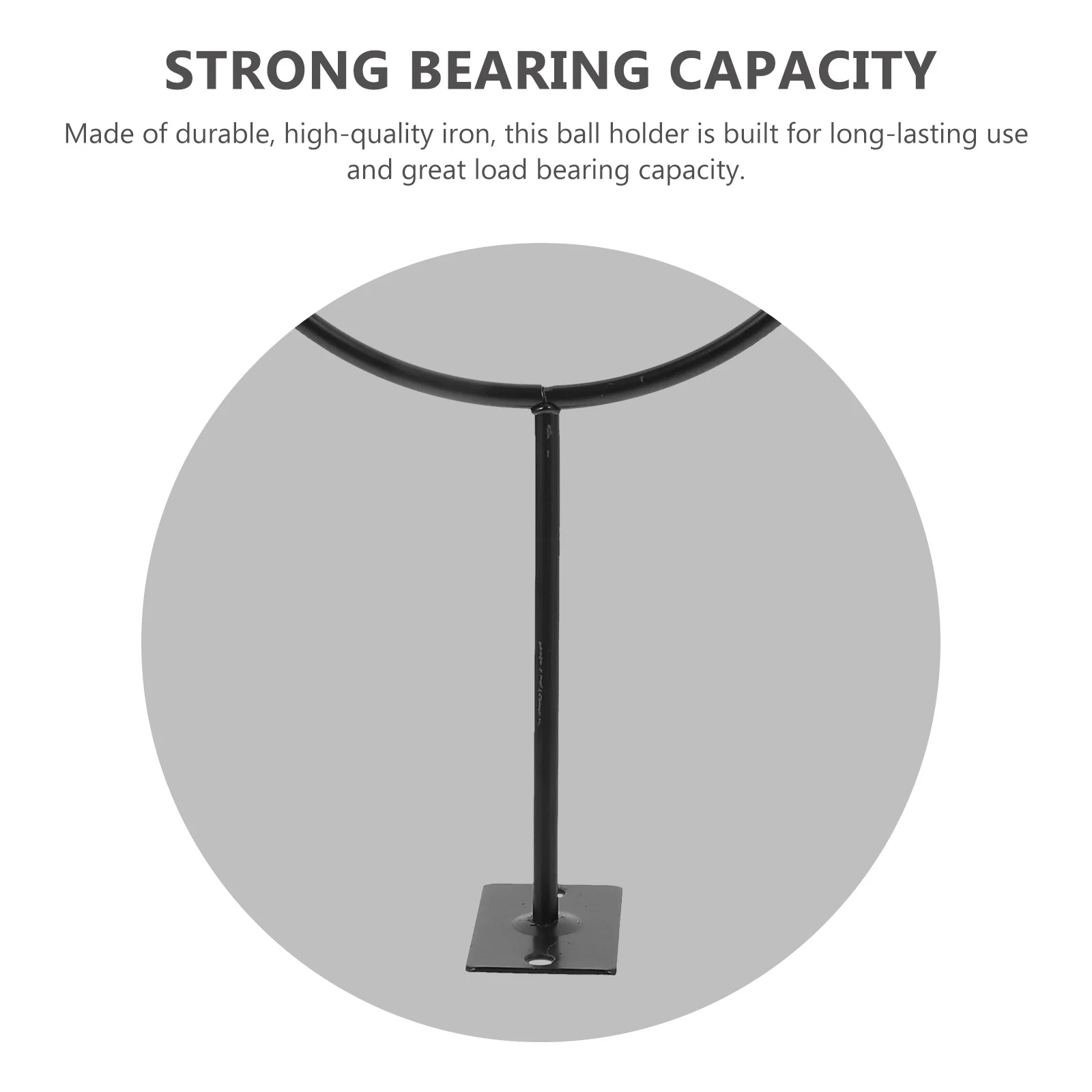 

5Pcs Wall Ball Rack Mountable Heavy Load Iron Holder for Sports Balls Storage Display Basketball Football Volleyball Medicine