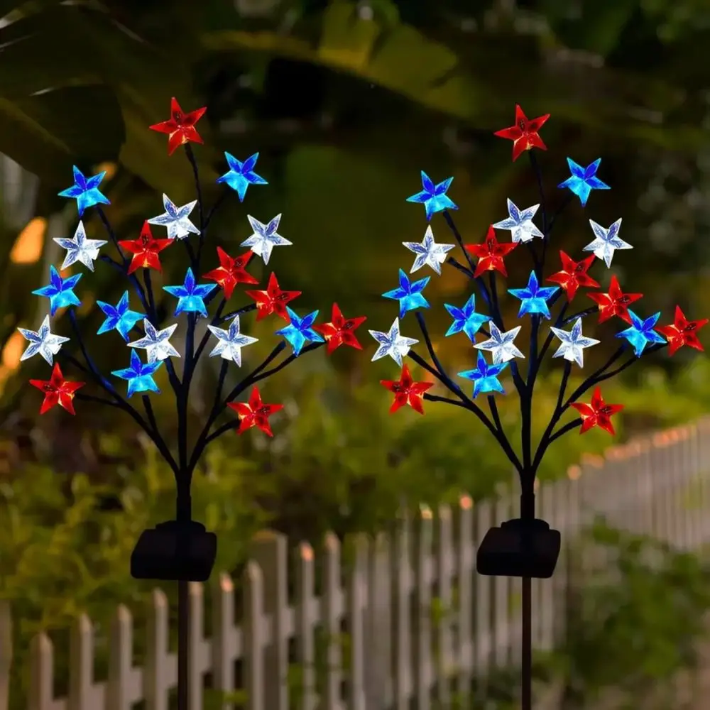 Waterproof Halloween Solar Stake Light Pumpkin Maple Leaf Branch Decor For Outdoor Garden Patio Landscape Path