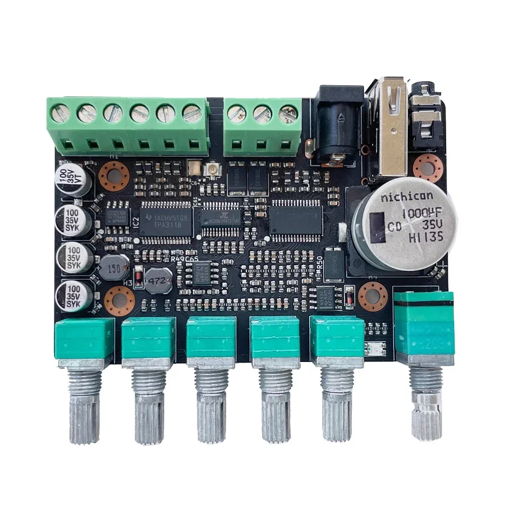 TPA3118 Bluetooth 2.1 Digital Power Amplifier Board 2x30W+60W Subwoofer Adjustable Crossover Point Virtual Surround