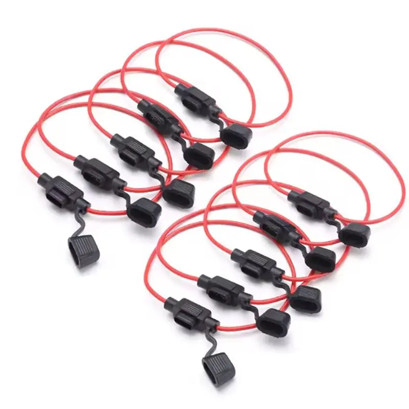DT39 DC Insert Fuse Holder 12V 30A in Line Mini Blade Adapter Switch Socket Damp Proof for Splash Car Motorcycle