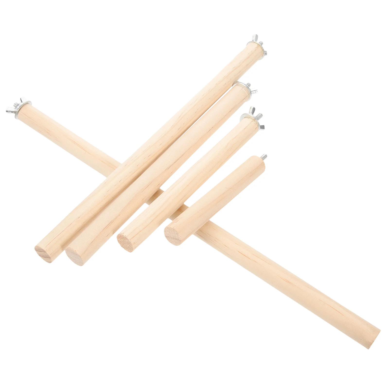 

5 Pcs Bird Perch Parrot Standing Pole Parakeet Cage Accessories Stands for Parrots