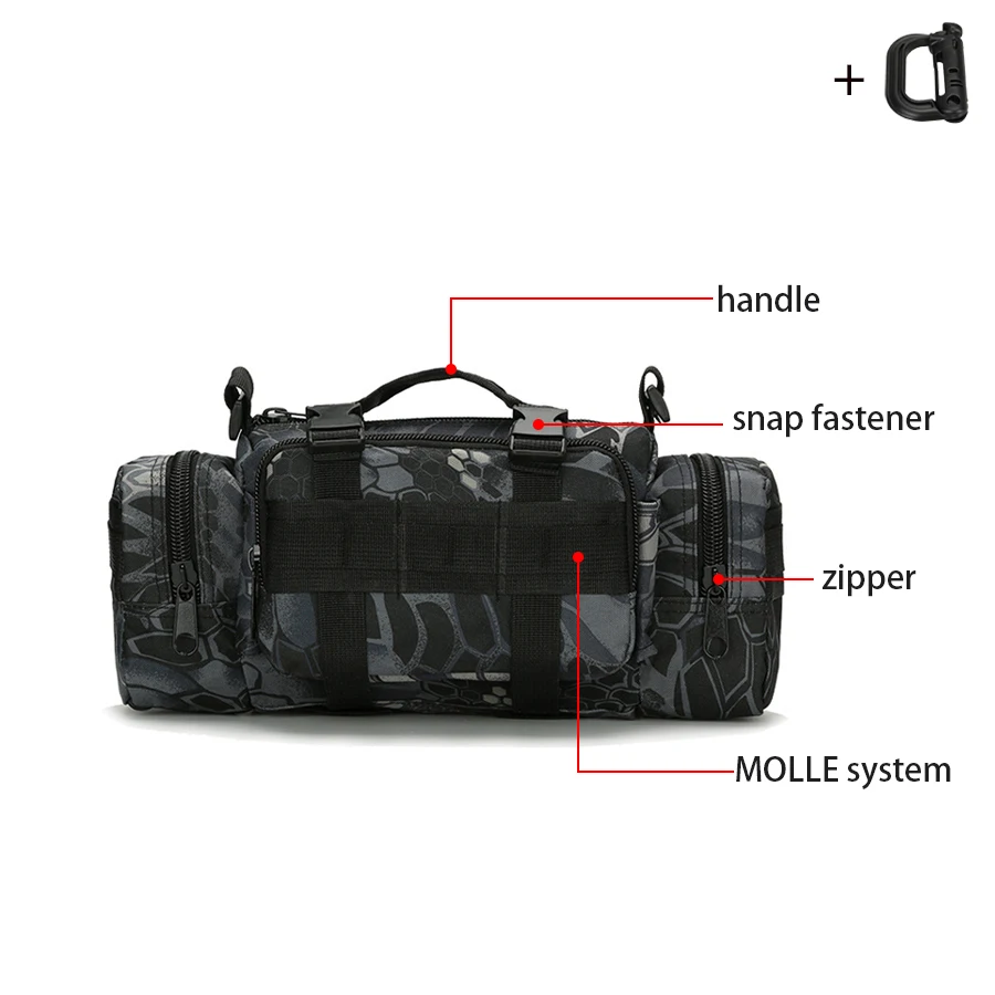 Multifunktionale Outdoor-Sport-Hüfttasche, Tasche für Fotoausrüstung, tragbar und verschleißfest zum Wandern und Radfahren – Detail 2