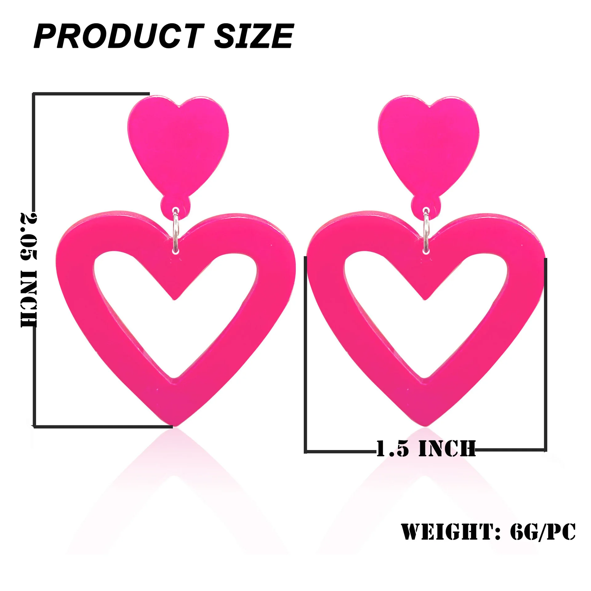 80s الكرة حزب الأقراط الاكريليك البرق الفلورسنت شخصية الأقراط الرجعية النيون الأقراط الفلورسنت