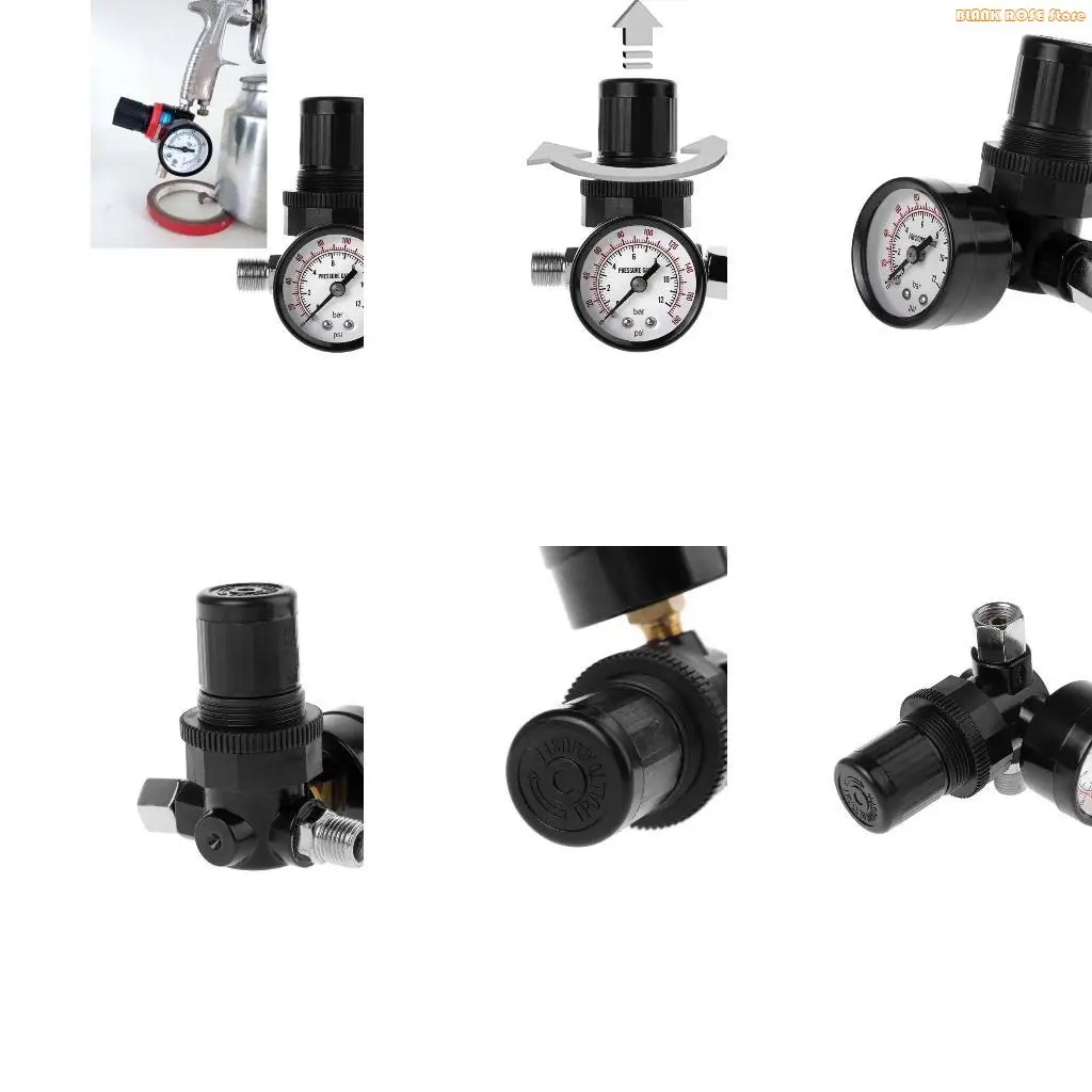 K1AE Pool Pressure Gauge Air Pressure Regulator Reducer 1/8 Inch NPT Adaptor