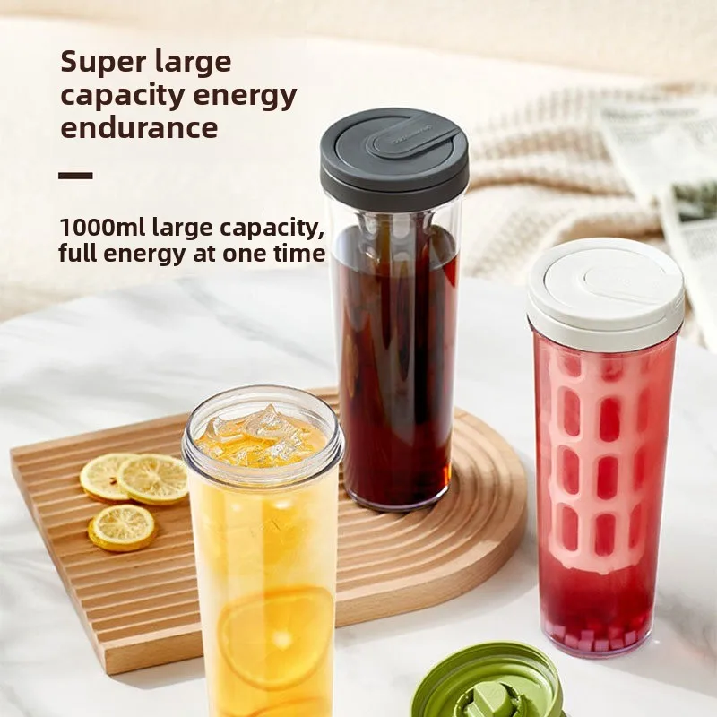Cold Brew Coffee Pitcher with Infuser, 1.5L Large Capacity Fruit Infusion Water Jug for Fridge