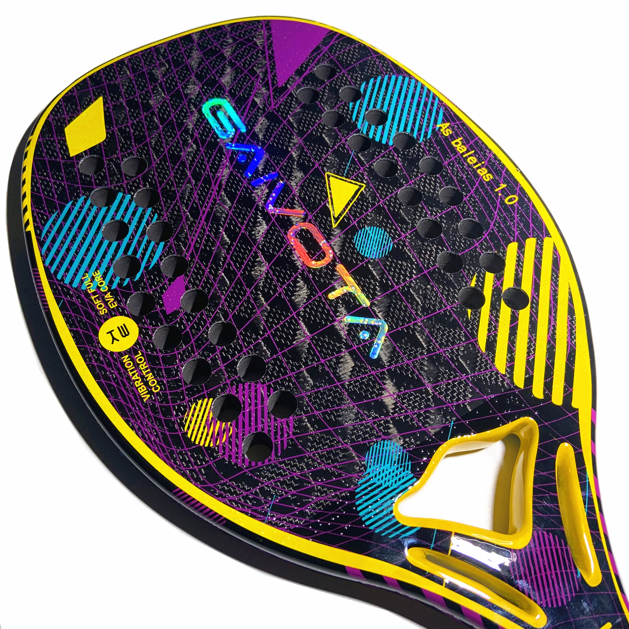 Gaivota 2023 Beach Tennis racquet 3K three-dimensional 3D pattern+bag