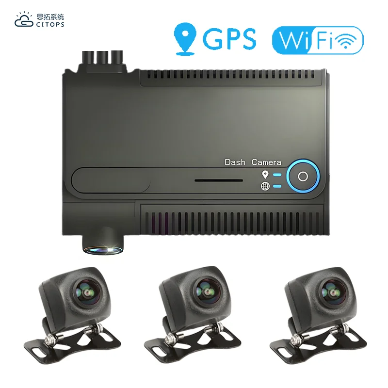 Novo produto câmera analógica híbrida h.264 dashcam 4 canais carro dvr controle remoto móvel dvr 1080p táxi rastreador 1ch móvel mdvr