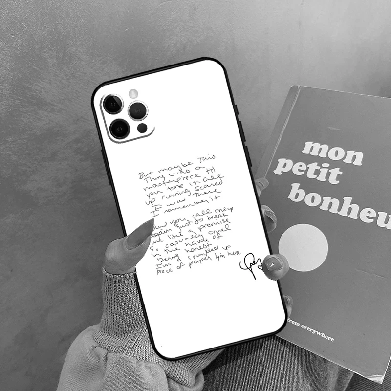 حافظة كلمات جيدة جدًا لهاتف 17 Air iPhone 16 15 14 13 12 11 Pro Max 12 mini XR 15 16 Plus 16e غطاء خلفي