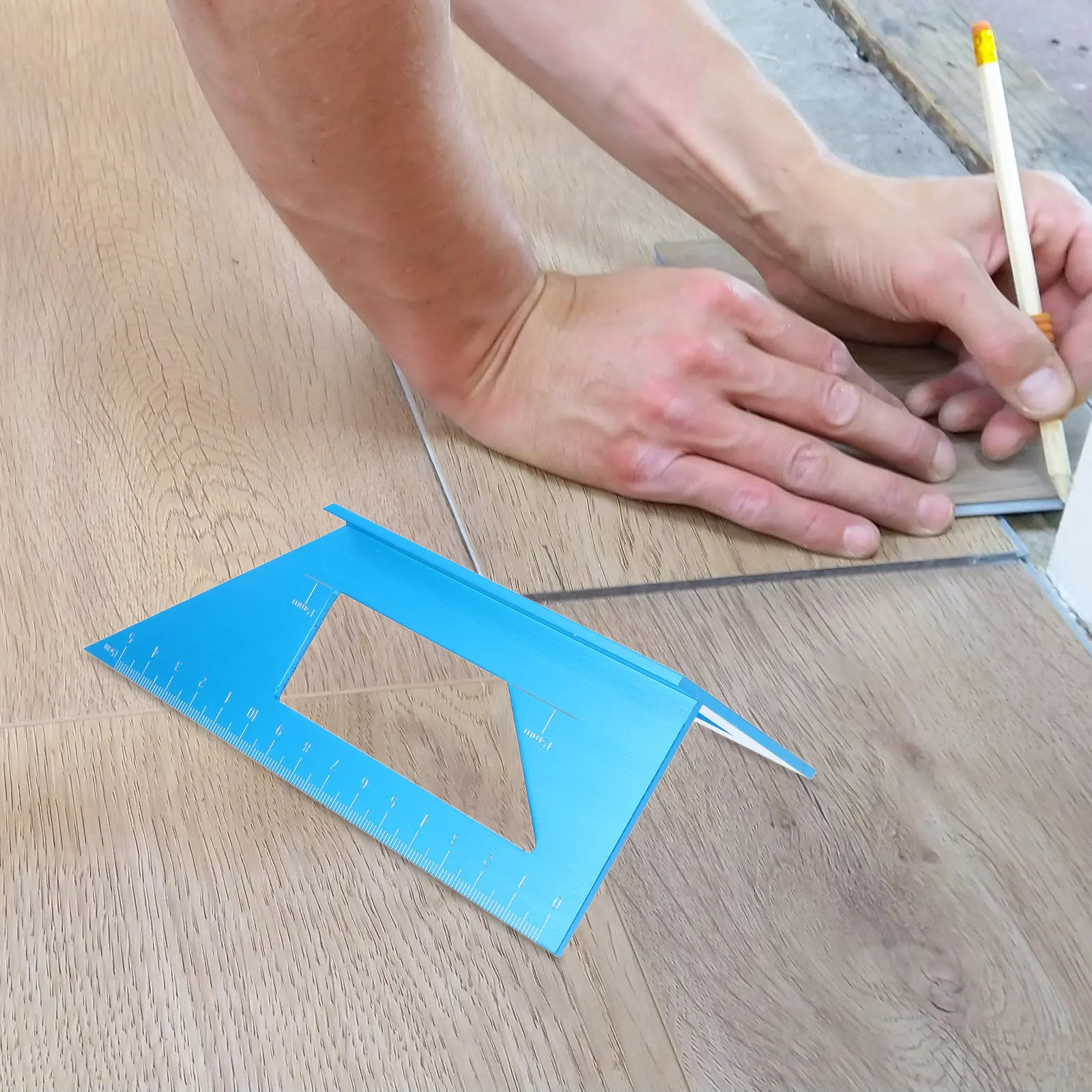 Multifunctional Aluminum Alloy Angle Ruler Multi Angle Measuring Tool Right 45 90 Degree Scribing Ruler Carpenter Squares