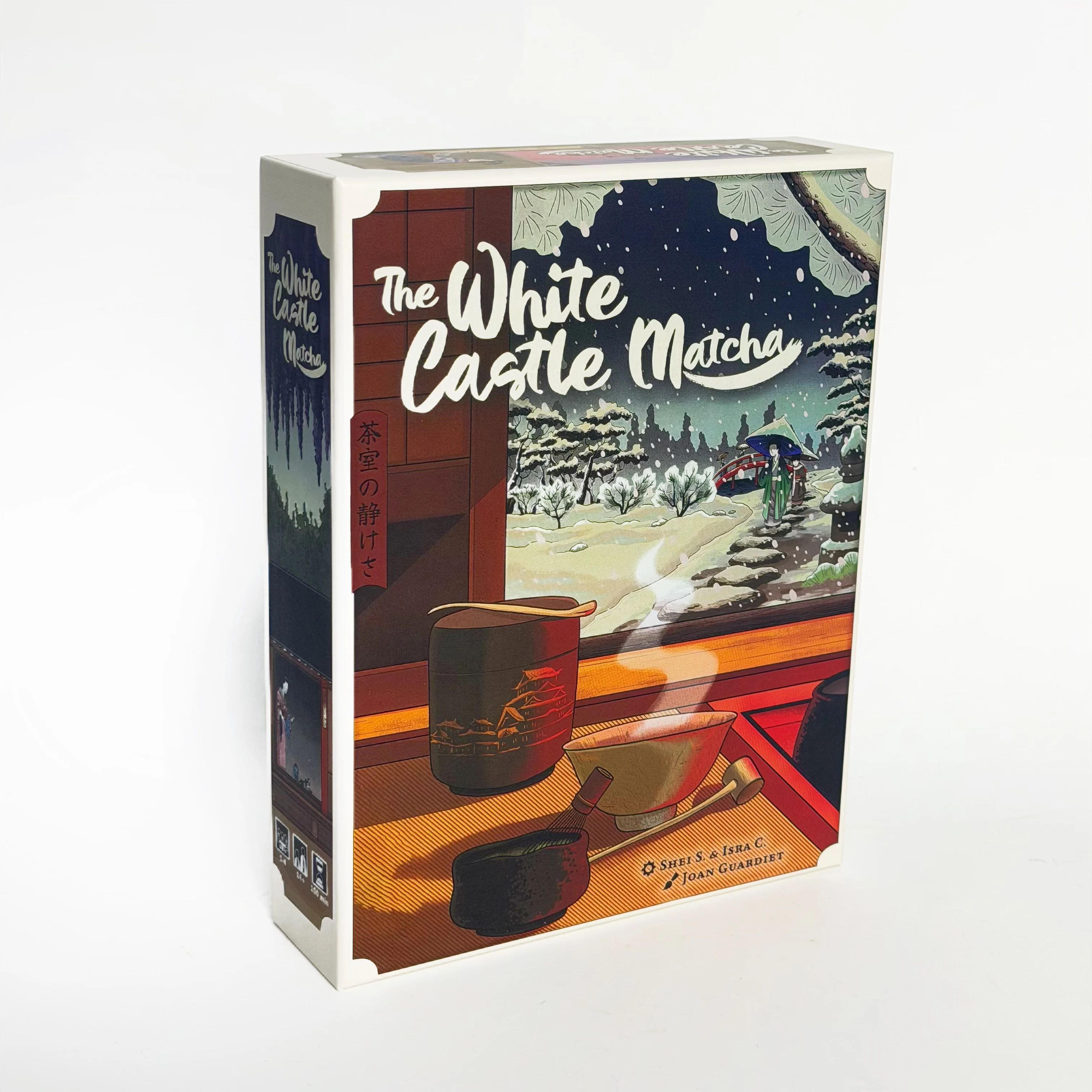 Juego de mesa The White Castle Matcha Expansion, juego de cartas de estrategia y gestión, estética japonesa de ritmo relajado, regalo de cumpleaños