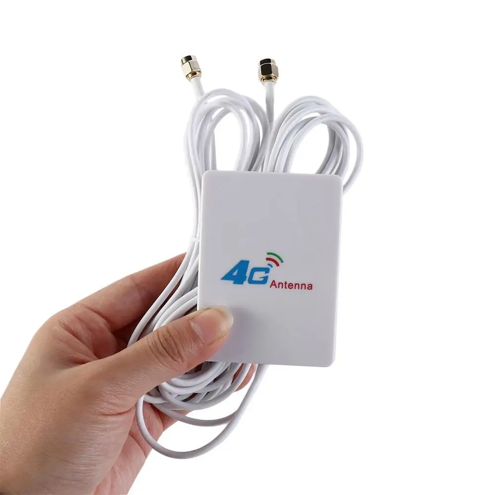 SMA 1pc 2M Cable Signals Aerials Signal Booster Amplifier High Gain External Antenna LTE Antenna Router Adapter SMA Connector