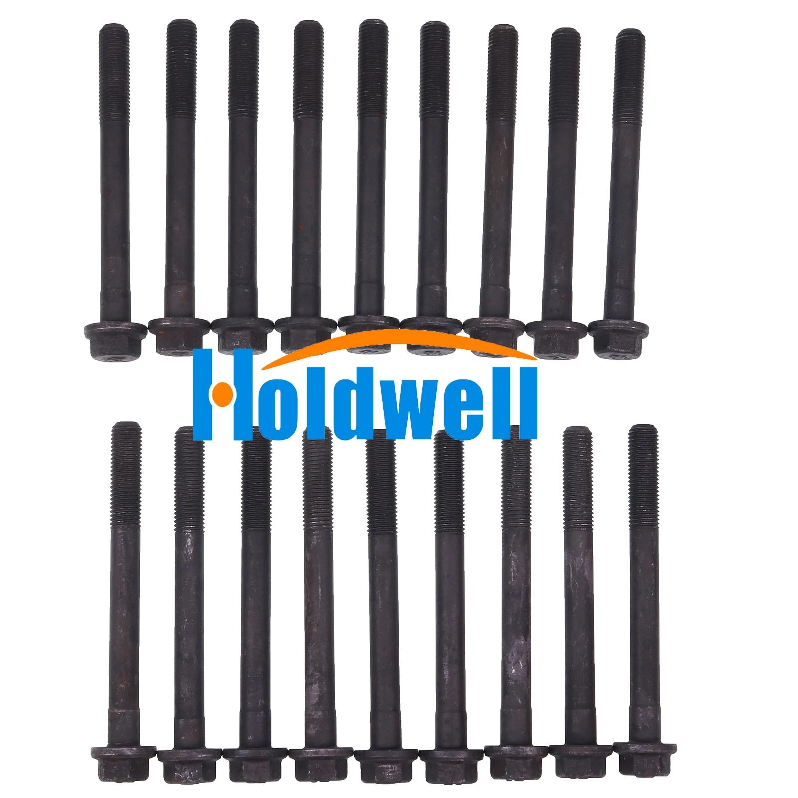 Holdwell 18PCS Cylinder Head Bolt 129150-01200 12915001200 for Yanmar Engine 4TNE84 4TNE88 4TNV84 4TNV84T 4TNV88